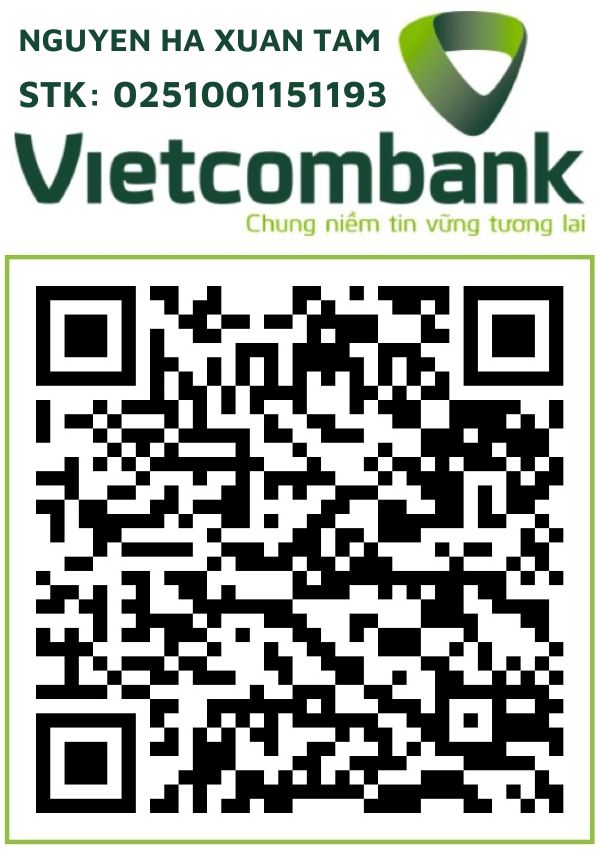 Liên Hệ Nguyễn Hà Xuân Tám QR Vietcombank Nguyen Ha Xuan Tam